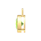 Nova pendant attachment in a plain bezel setting with round Peridot Gardiner Brothers