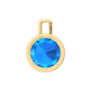 Nova pendant attachment in a plain bezel setting with round Swiss Blue Topaz Gardiner Brothers