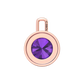 Nova diamond set pendant attachment set with a round Amethyst Gardiner Brothers