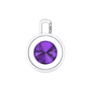 Nova diamond set pendant attachment set with a round Amethyst Gardiner Brothers