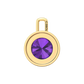 Nova diamond set pendant attachment set with a round Amethyst Gardiner Brothers