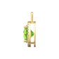 Nova diamond set pendant attachment set with a round Peridot Gardiner Brothers