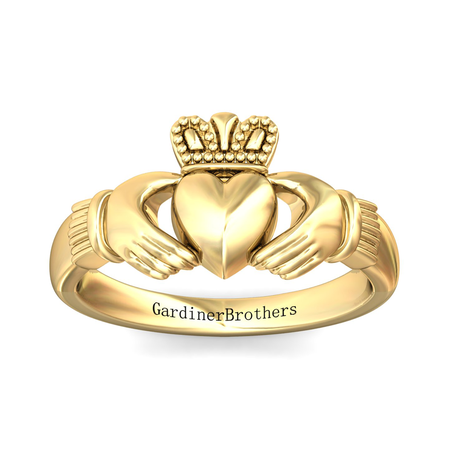 Claddagh Ring - 10mm Gardiner Brothers Medium 9ct Yellow Gold