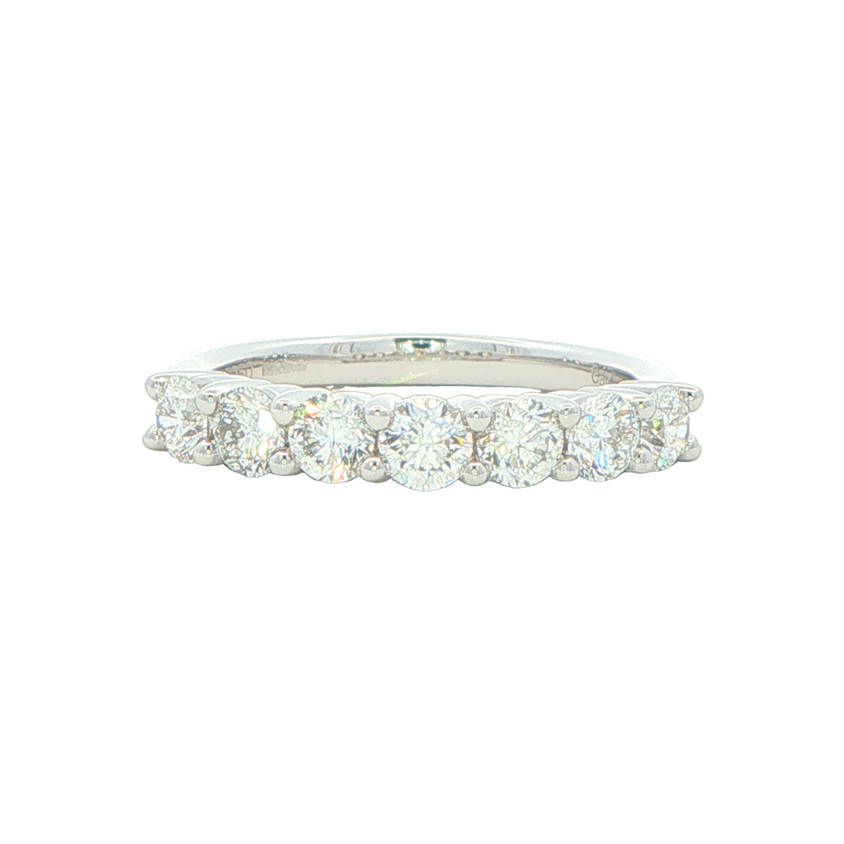 Round Brilliant Cut 7 Stone Diamond Ring - 1.00cts Gardiner Brothers