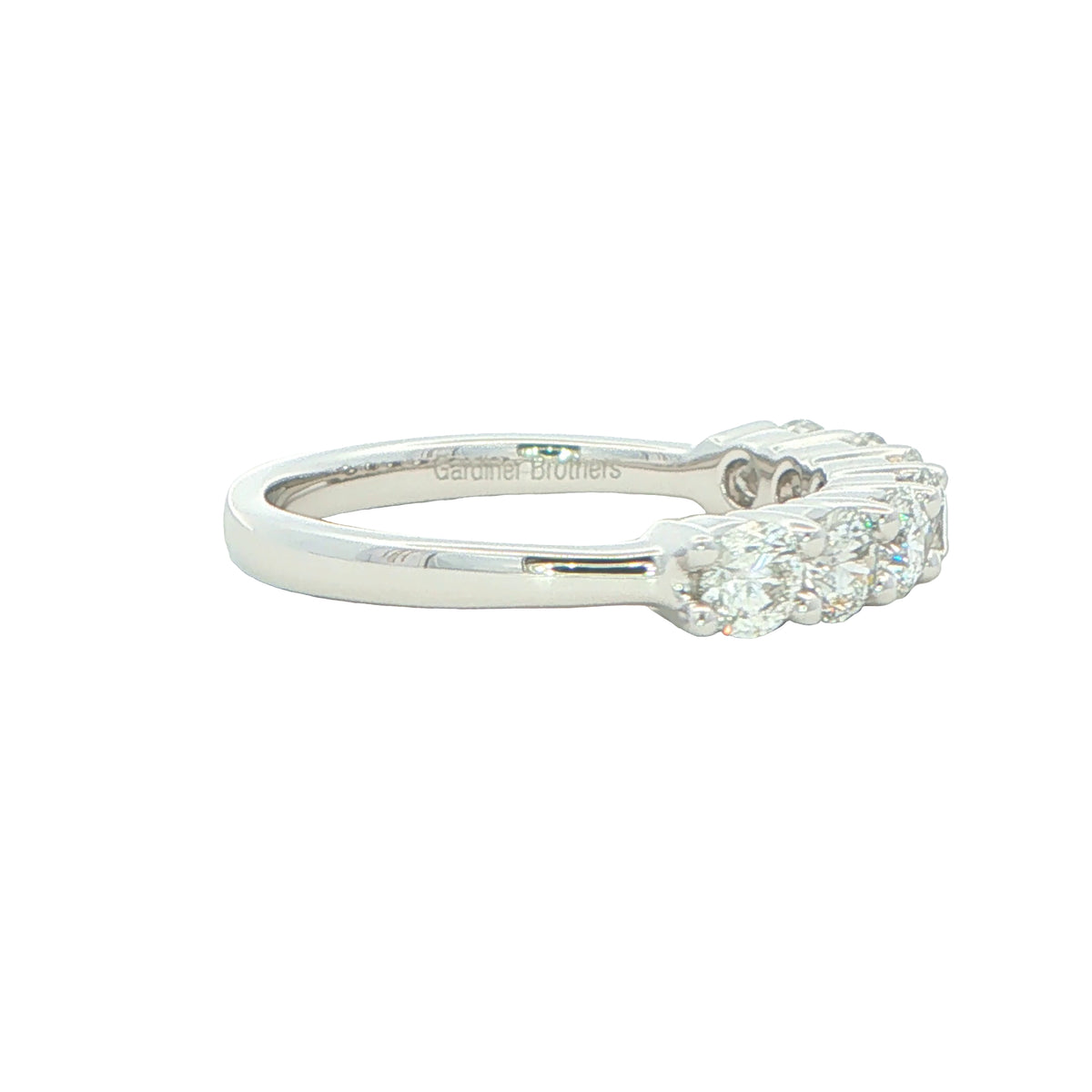 Round Brilliant Cut 7 Stone Diamond Ring - 1.00cts Gardiner Brothers