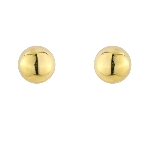 Yellow Gold Ball Earrings