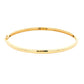 Yellow Gold 3mm Solid 'D Shape' medium weight profile bangle Gardiner Brothers
