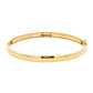 Yellow Gold 6mm Solid 'D Shape' medium weight profile bangle Gardiner Brothers