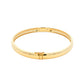 Yellow Gold 6mm Solid 'D Shape' medium weight profile bangle Gardiner Brothers