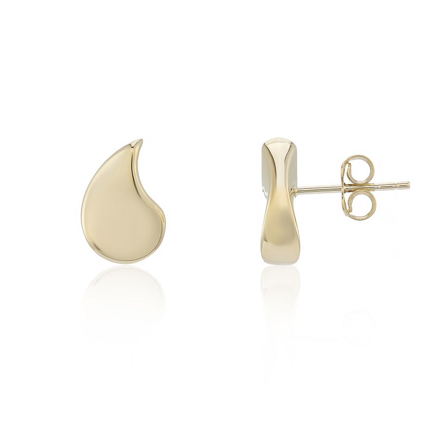 Yellow Gold TearDrop Shape Earrings