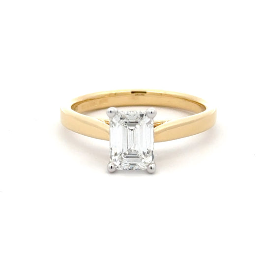 Emerald Cut Diamond Solitaire Ring - 1.20cts  Gardiner Brothers   