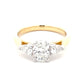 Oval and pear shaped diamond 3 stone ring - 1.35cts  Gardiner Brothers   