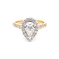 Pear Shape Diamond Halo Cluster Style Ring - 1.53cts  Gardiner Brothers   