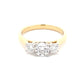 Round brilliant cut diamond 3 stone ring - 1.15cts  Gardiner Brothers   