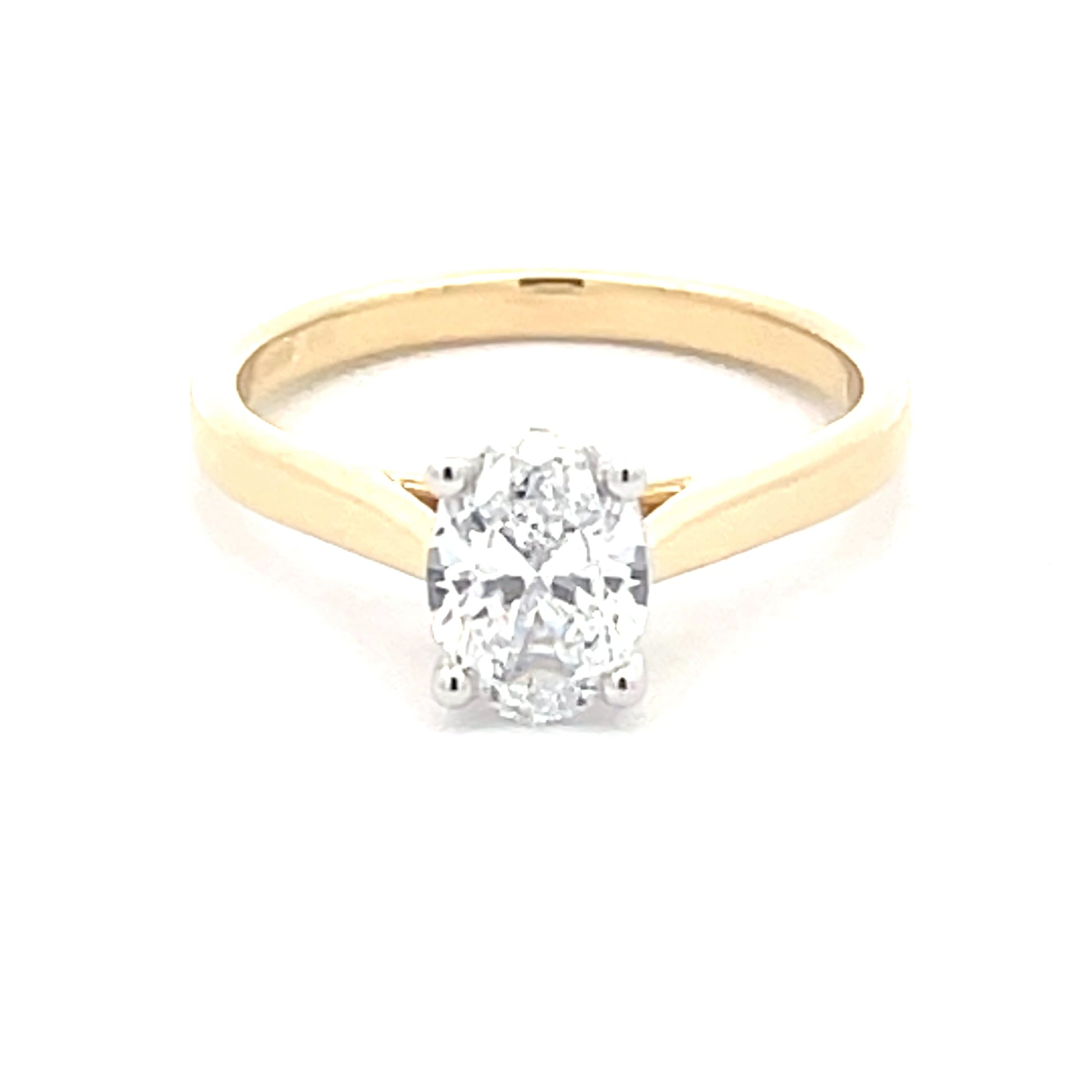 Oval Shaped Diamond Solitaire Ring - 1.00cts  Gardiner Brothers   