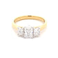 Radiant Cut Diamond 3 Stone Ring - 1.30cts  Gardiner Brothers   