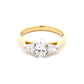 Oval and Pear Shaped Diamond 3 Stone Ring - 0.81cts  Gardiner Brothers   