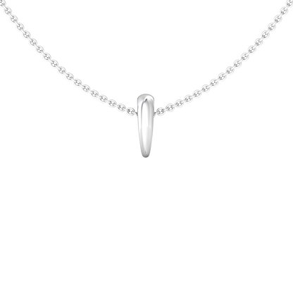 Nova pendant attachment on chain Gardiner Brothers White Gold