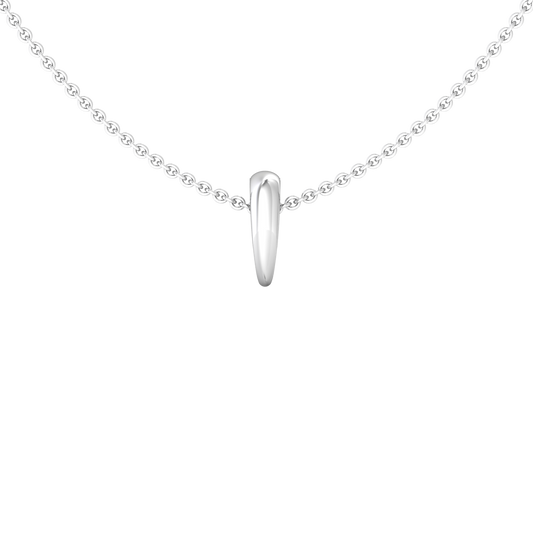 Nova pendant attachment on chain Gardiner Brothers White Gold