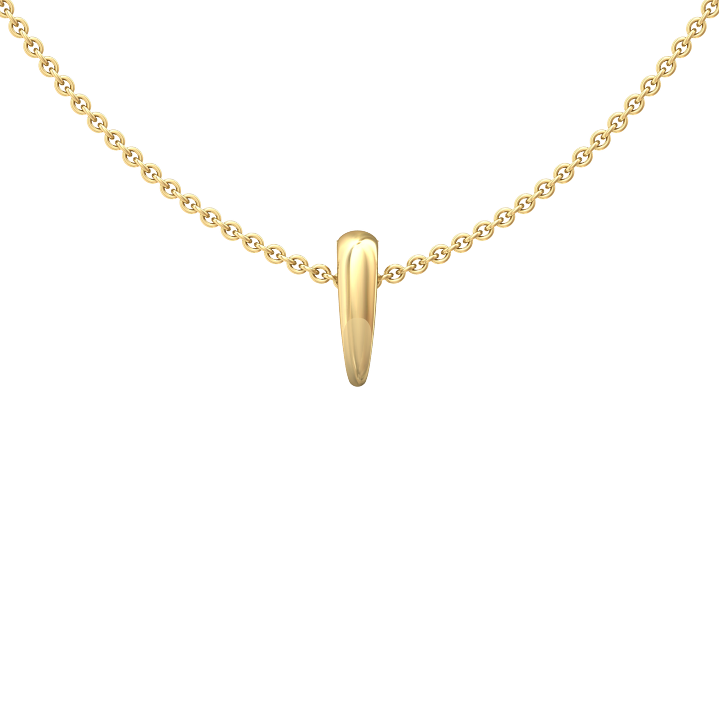Nova pendant attachment on chain Gardiner Brothers Yellow Gold