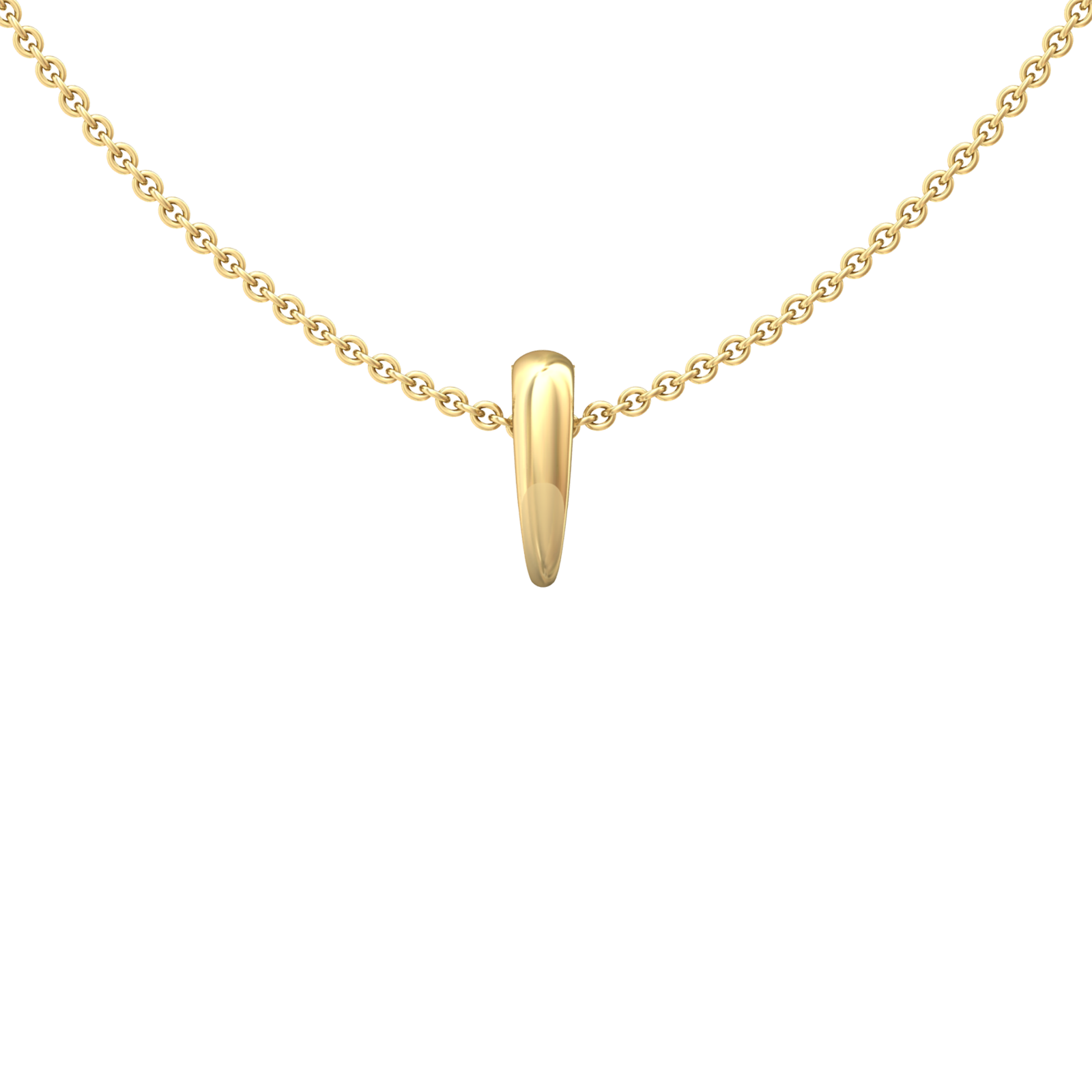 Nova pendant attachment on chain Gardiner Brothers Yellow Gold