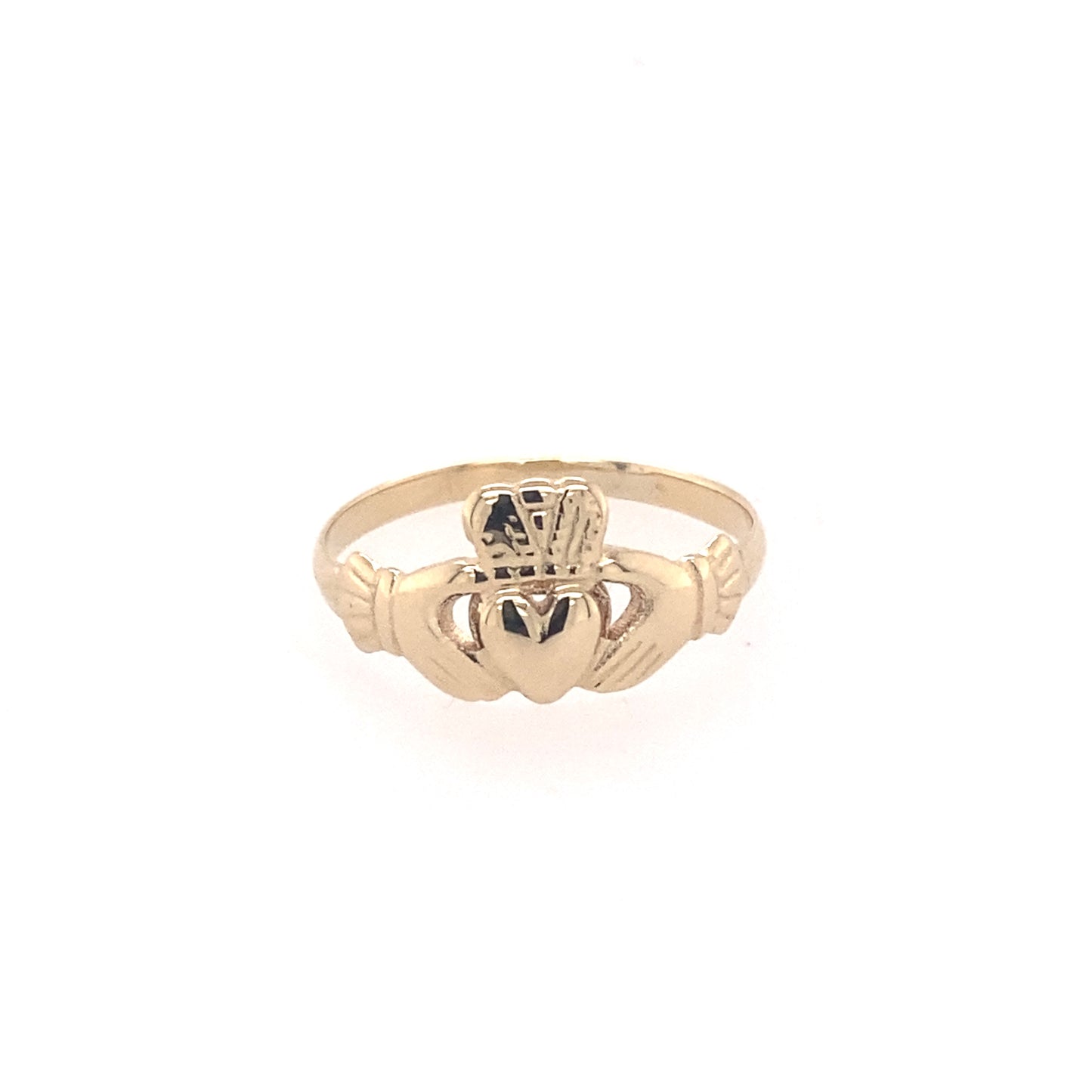 Yellow Gold Claddagh Ring 1 ~ 9mm  Gardiner Brothers Medium Weight  