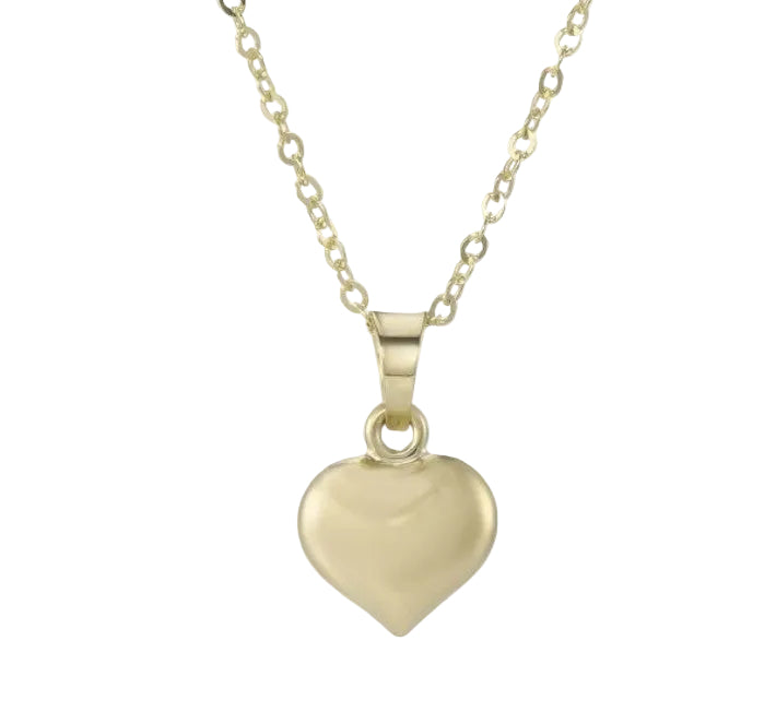 Yellow Gold Heart Style Pendant Gardiner Brothers
