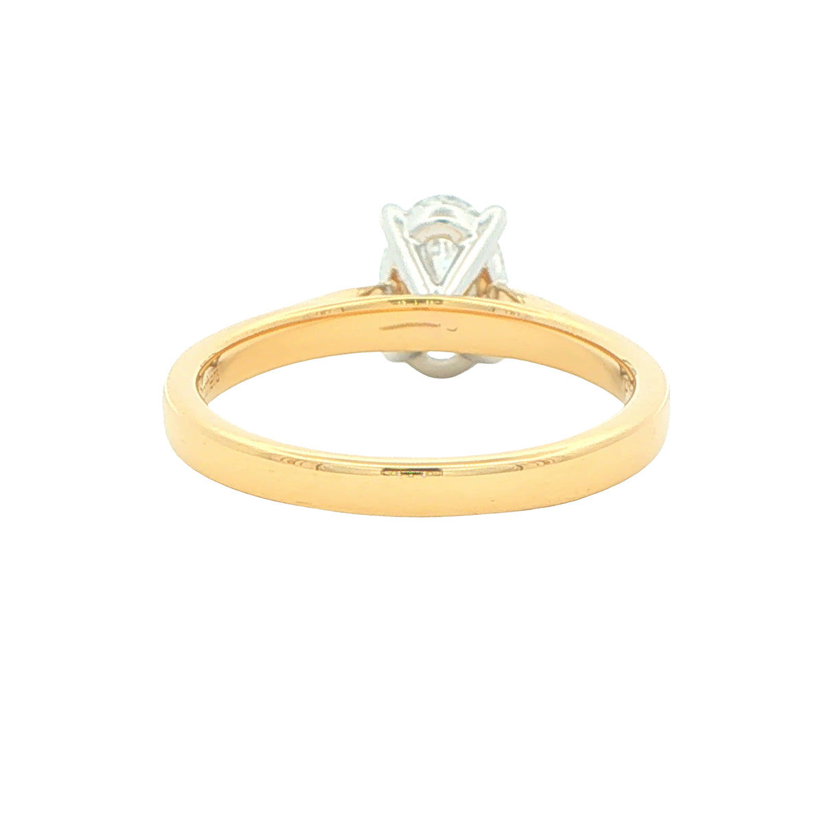 Yellow Gold Oval Shaped Diamond Solitaire Ring - 1.20cts Gardiner Brothers