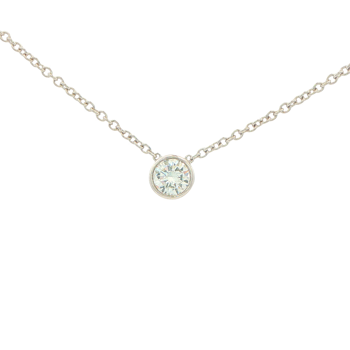 Round Brilliant Cut Rub-over Style Diamond Pendant - 0.40cts Gardiner Brothers