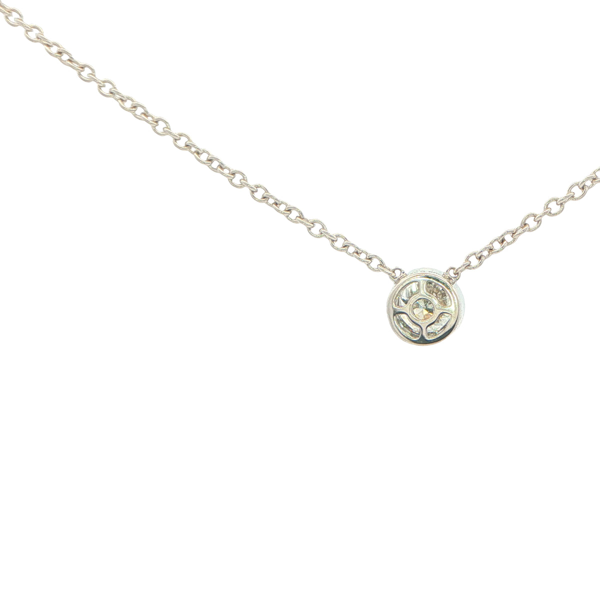 Round Brilliant Cut Rub-over Style Diamond Pendant - 0.40cts Gardiner Brothers