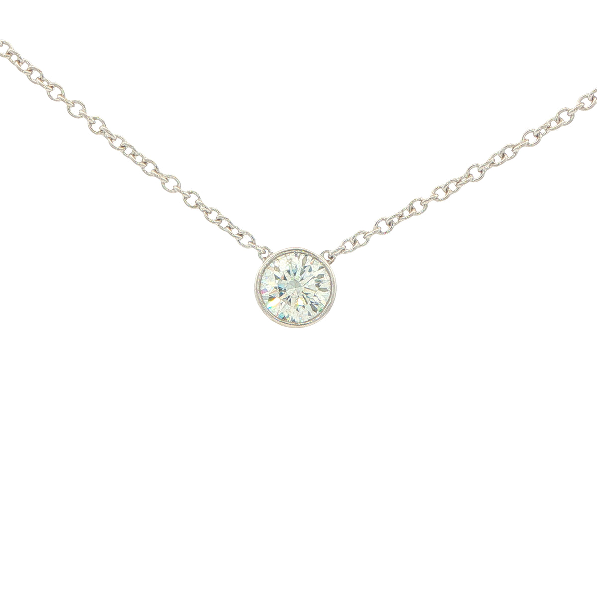 Round Brilliant Cut Rub-over Style Diamond Pendant - 0.52cts Gardiner Brothers