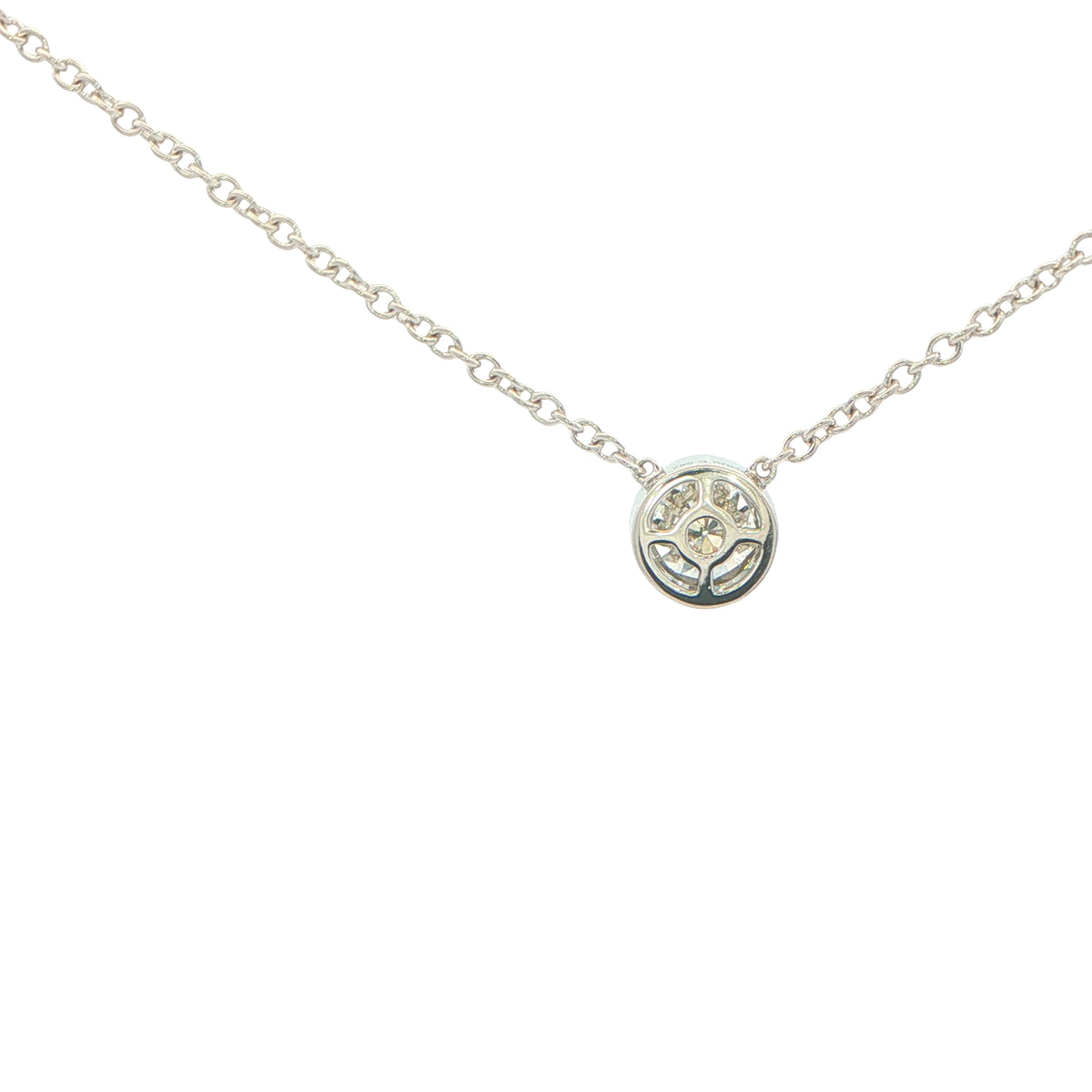 Round Brilliant Cut Rub-over Style Diamond Pendant - 0.52cts Gardiner Brothers