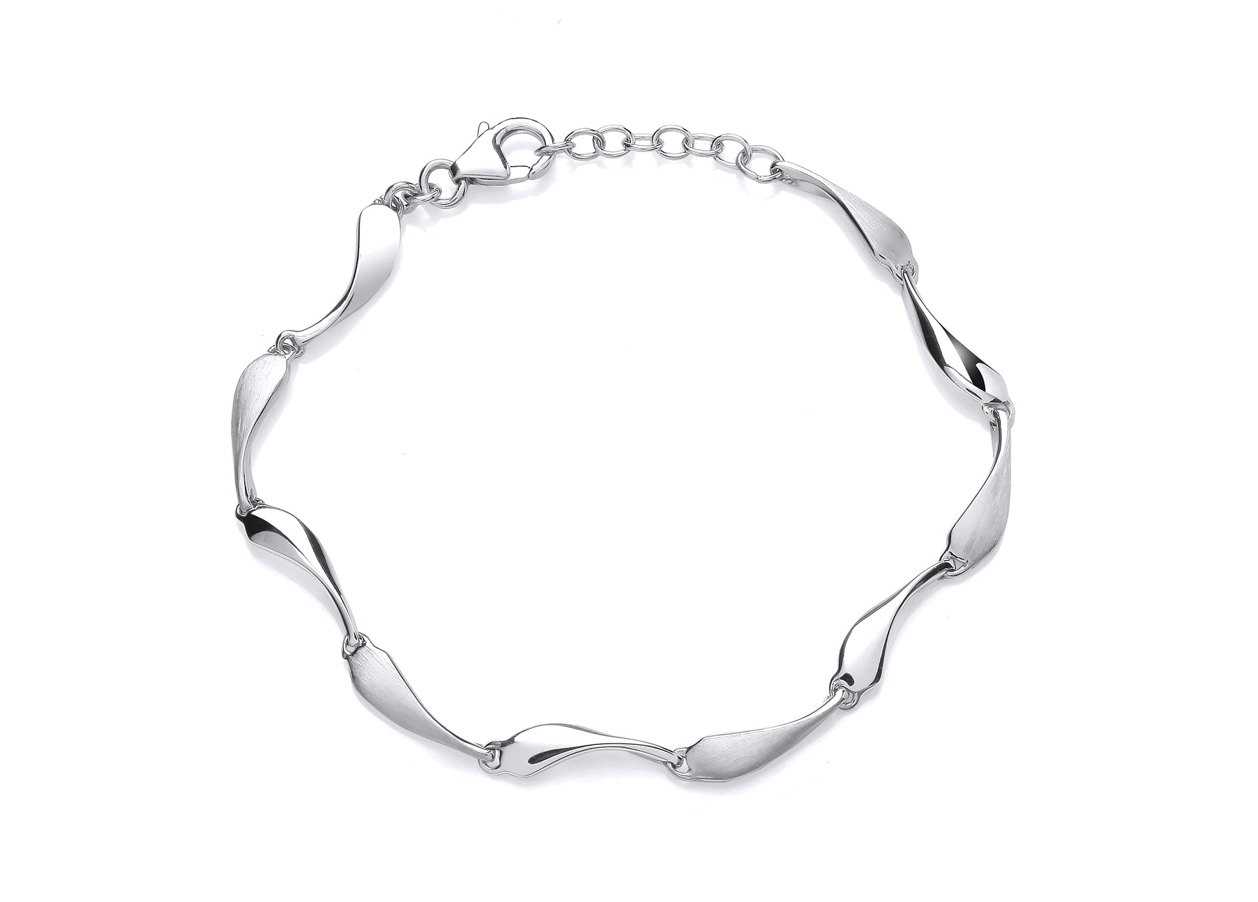 Silver Teardrop Link Bracelet  Gardiner Brothers   