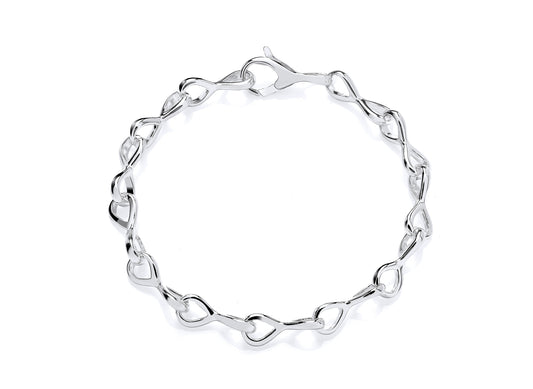 Silver 'Figure 8' Link Bracelet  Gardiner Brothers   