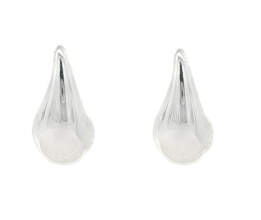 Silver Solid TearDrop Earrings Gardiner Brothers