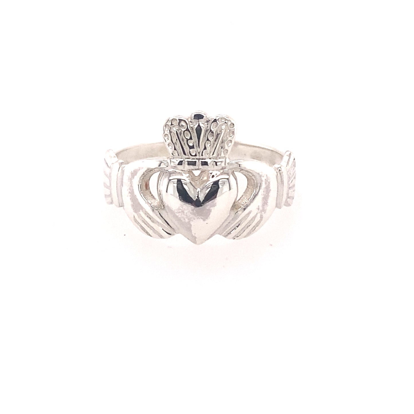 Silver Claddagh Ring 4 ~ 13mm  Gardiner Brothers Medium Weight  