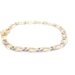 Yellow and White Gold Fancy Figaro Bracelet  Gardiner Brothers   