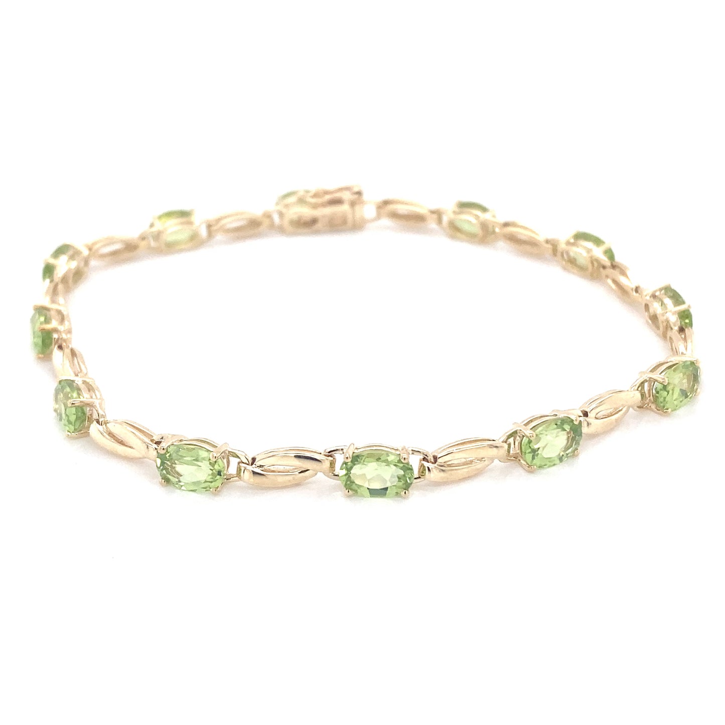 Yellow Gold Peridot Bracelet  Gardiner Brothers   