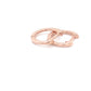 Rose Gold Diamond Hoop Earrings  Gardiner Brothers   