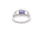 Yellow and White Gold Octagonal Tanzanite Ring  Gardiner Brothers   