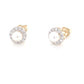 Yellow Gold Pearl and Diamond Halo Earrings  Gardiner Brothers   