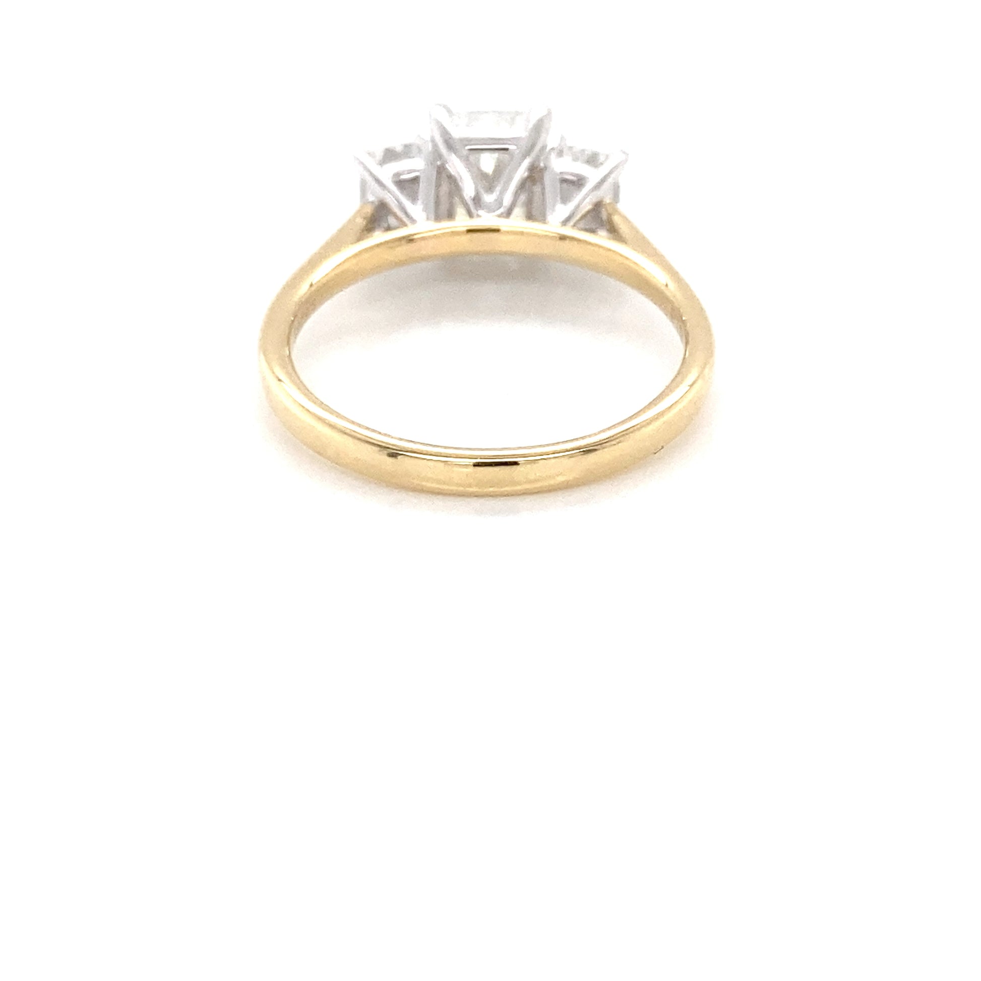 Radiant cut diamond 3 stone ring - 1.63cts  Gardiner Brothers   