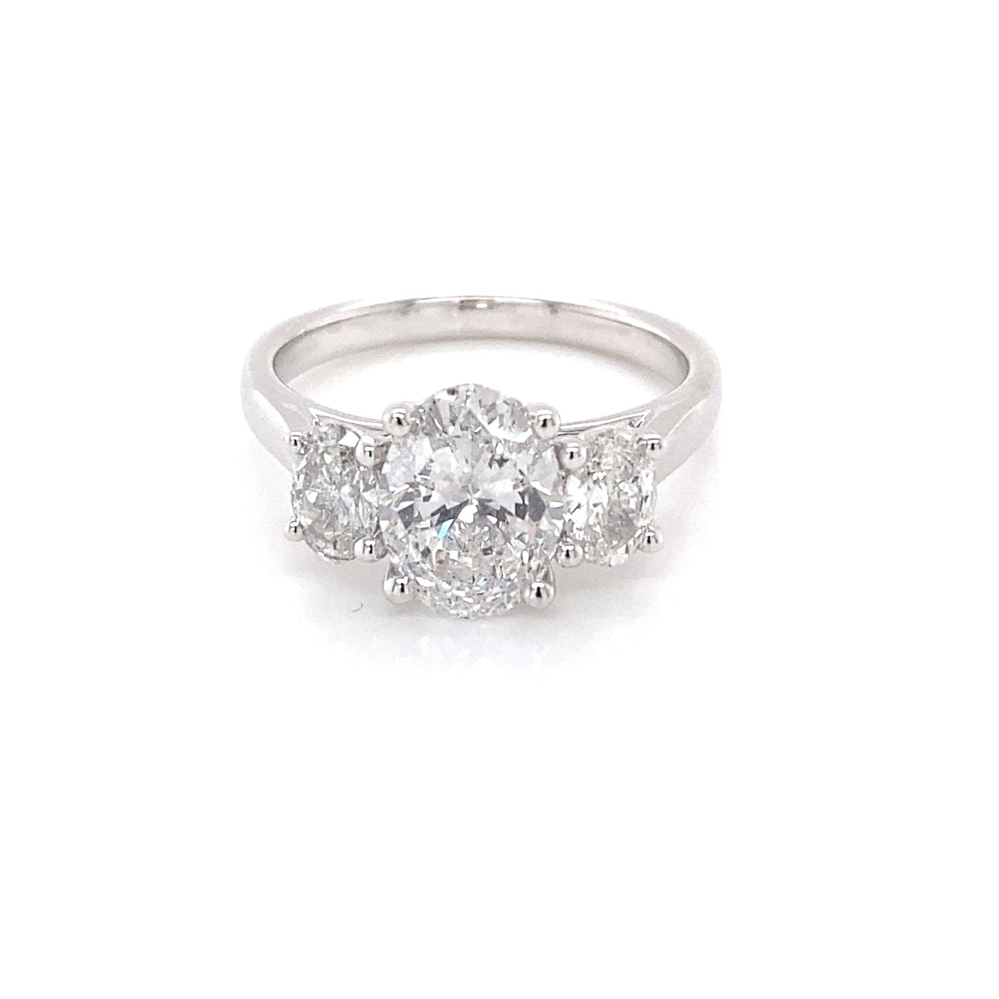 Oval shaped Diamond 3 Stone Ring - 2.30cts  Gardiner Brothers   