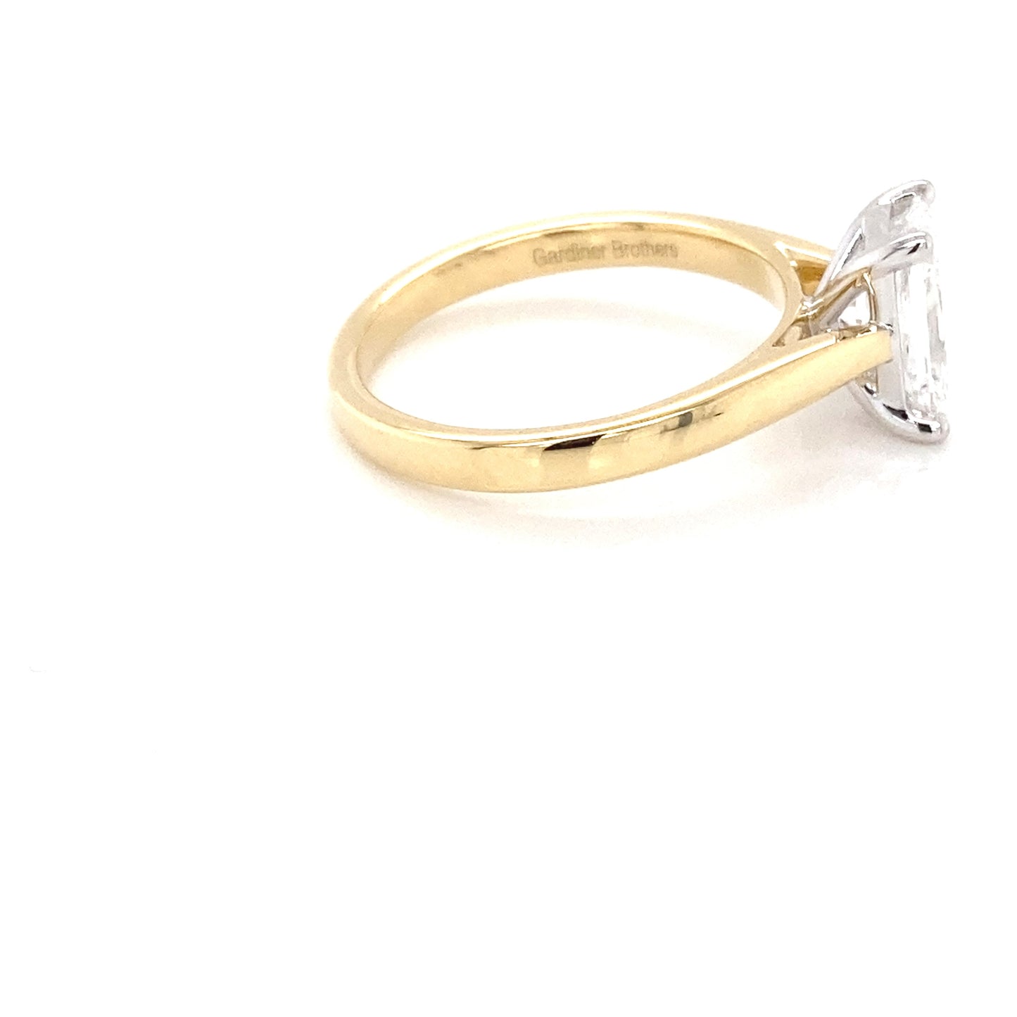 Radiant cut Diamond Solitaire Ring - 1.23cts  Gardiner Brothers   