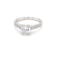 Oval Diamond Solitaire ring with round brilliant cut diamond set shoulders - 1.25cts  Gardiner Brothers   