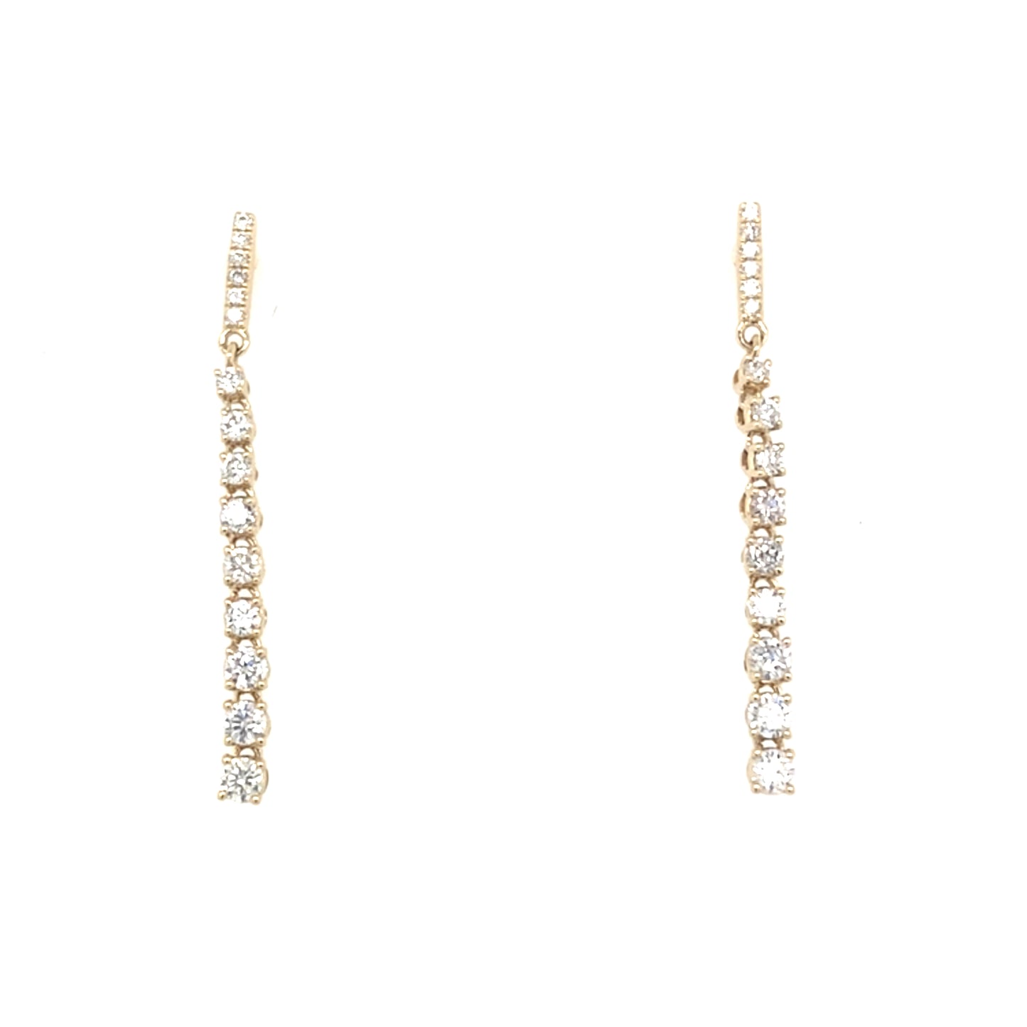 Yellow Gold Diamond Drop Earrings  Gardiner Brothers   