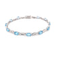 Swiss Blue Topaz and white gold bracelet  Gardiner Brothers   