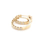 Yellow Gold and Round Brilliant cut diamond hoop earrings  Gardiner Brothers   