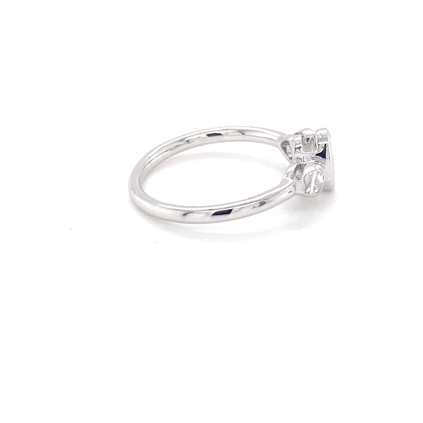 Oval and Pear Shaped Diamond 3 Stone Ring - 0.59cts  Gardiner Brothers   