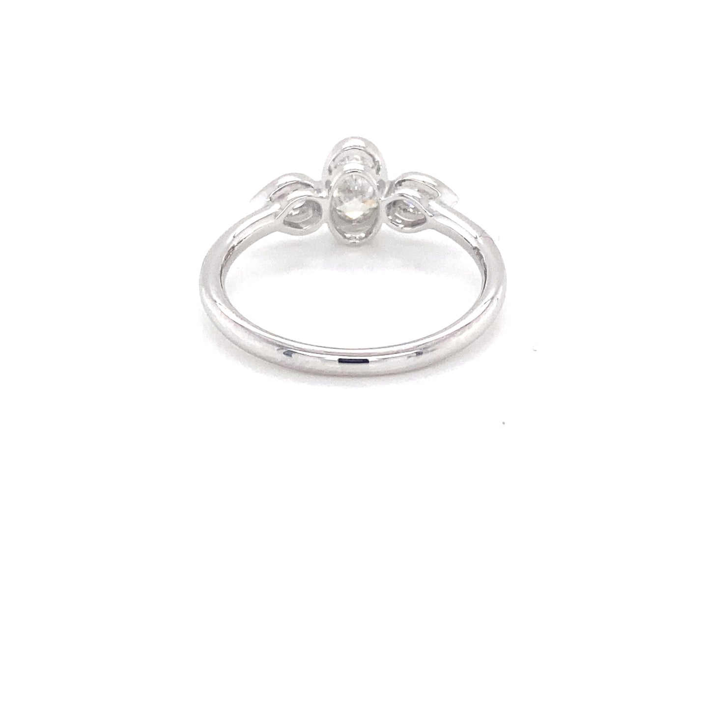 Oval and Pear Shaped Diamond 3 Stone Ring - 0.59cts  Gardiner Brothers   